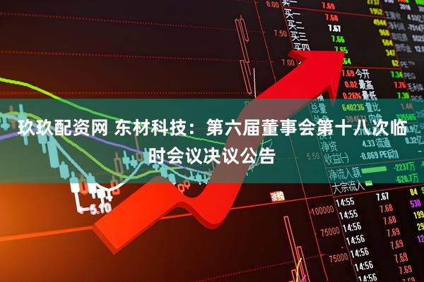 玖玖配资网 东材科技：第六届董事会第十八次临时会议决议公告